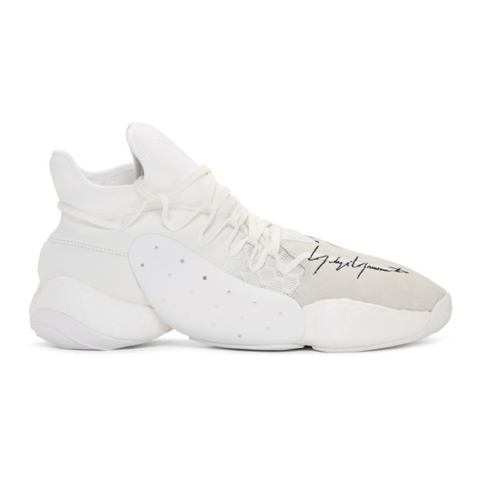 Photo: Y-3 White James Harden Boost Sneakers