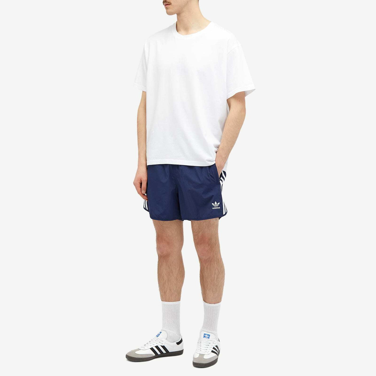 【ADIDAS】3S Sprinter Short Pants - NightIndigo / JD3121 Adidas 3 Stripe Sprinter Short Night Indigo | END. (US)