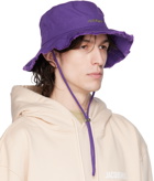 Jacquemus Purple Le Raphia 'Le Bob Artichaut' Hat