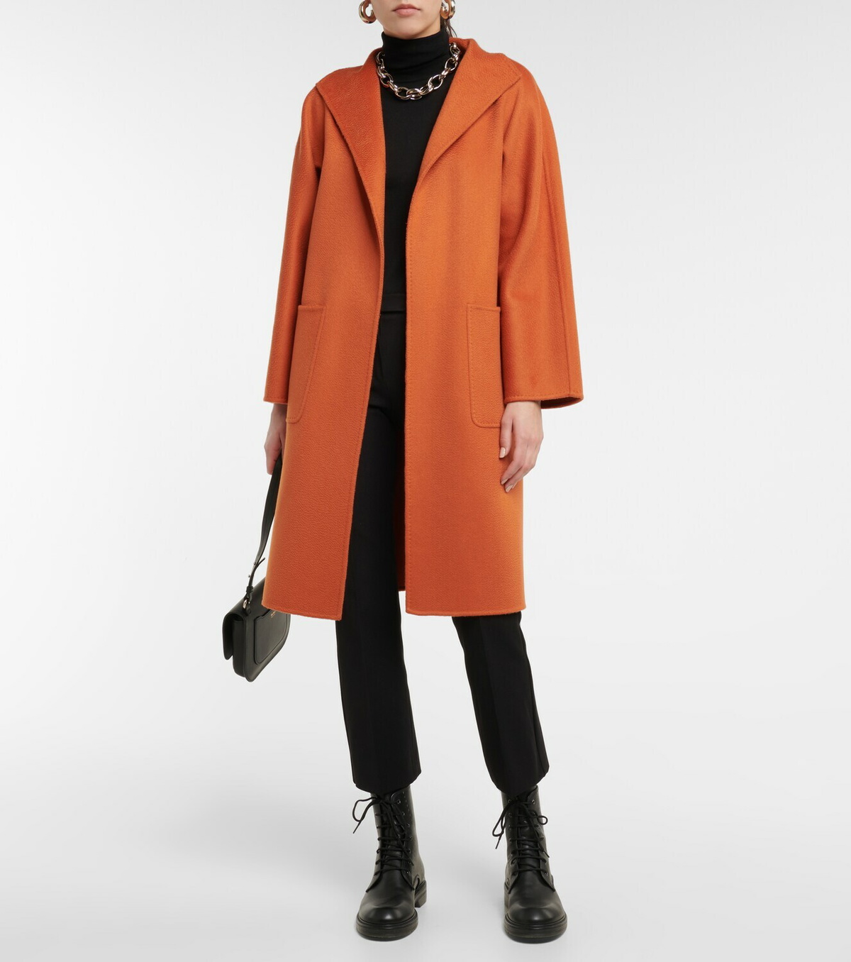 コート MAX MARA ORANGE CASHMERE LUDMILLA COAT Max Mara Cashmere Ludmilla Coat in Orange | Lyst UK