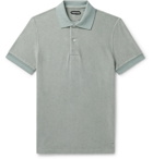 TOM FORD - Slim-Fit Cotton-Terry Polo Shirt - Gray