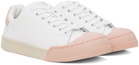 Marni White & Pink Dada Bumper Sneakers