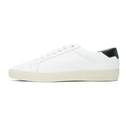 Saint Laurent White and Black Court Classic Sneaker