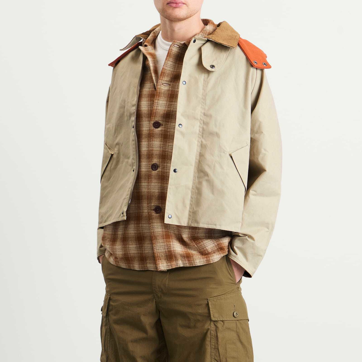 Barbour Men's x Kaptain Sunshine Short Cruiser Casual in Clay