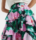Alexandra Miro Cordelia floral tiered maxi skirt