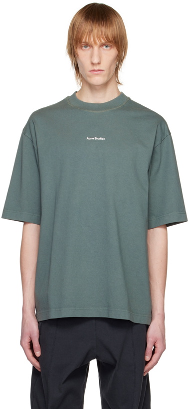 Photo: Acne Studios Green Printed T-Shirt