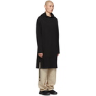 Yohji Yamamoto Black Long Hoodie