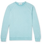 YMC - Schrank Loopback Cotton-Jersey Sweatshirt - Sky blue