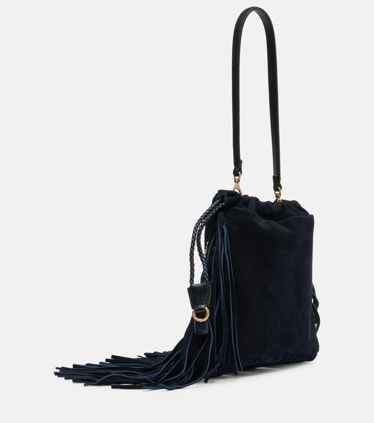 Etro Kalispera Small studded suede shoulder bag
