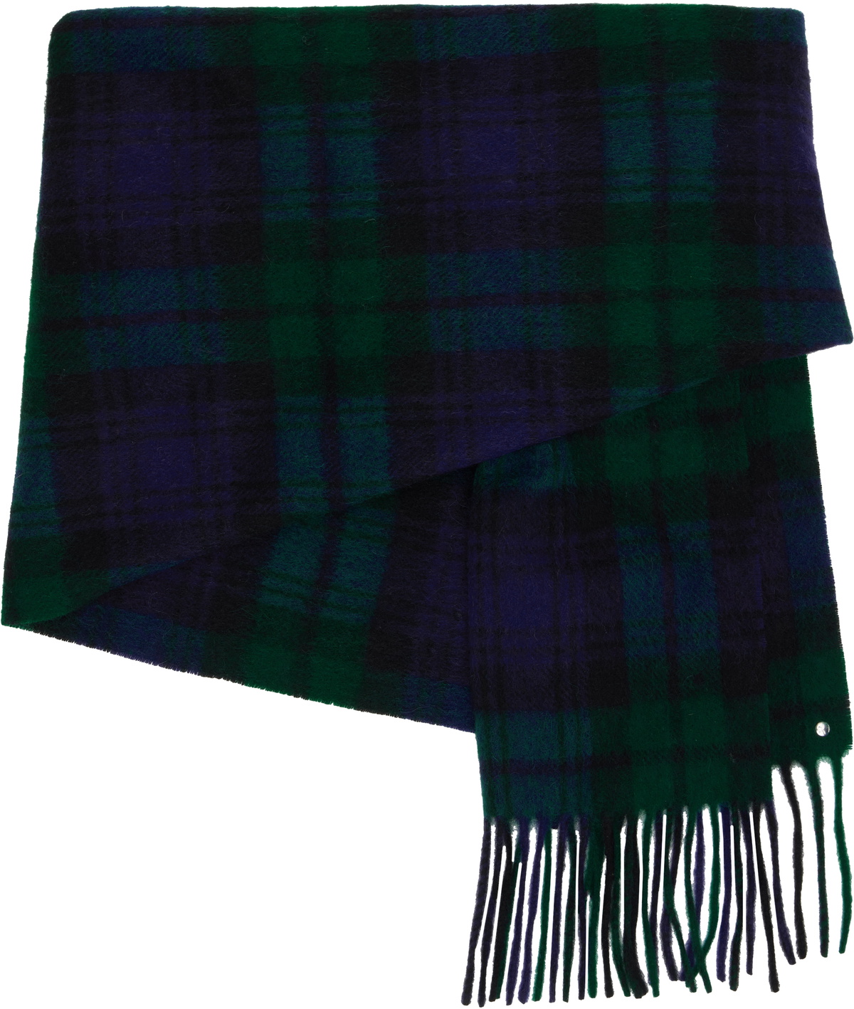Bless Navy & Green Draps Scarf