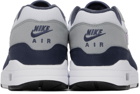 Nike White & Navy Air Max 1 Sneakers