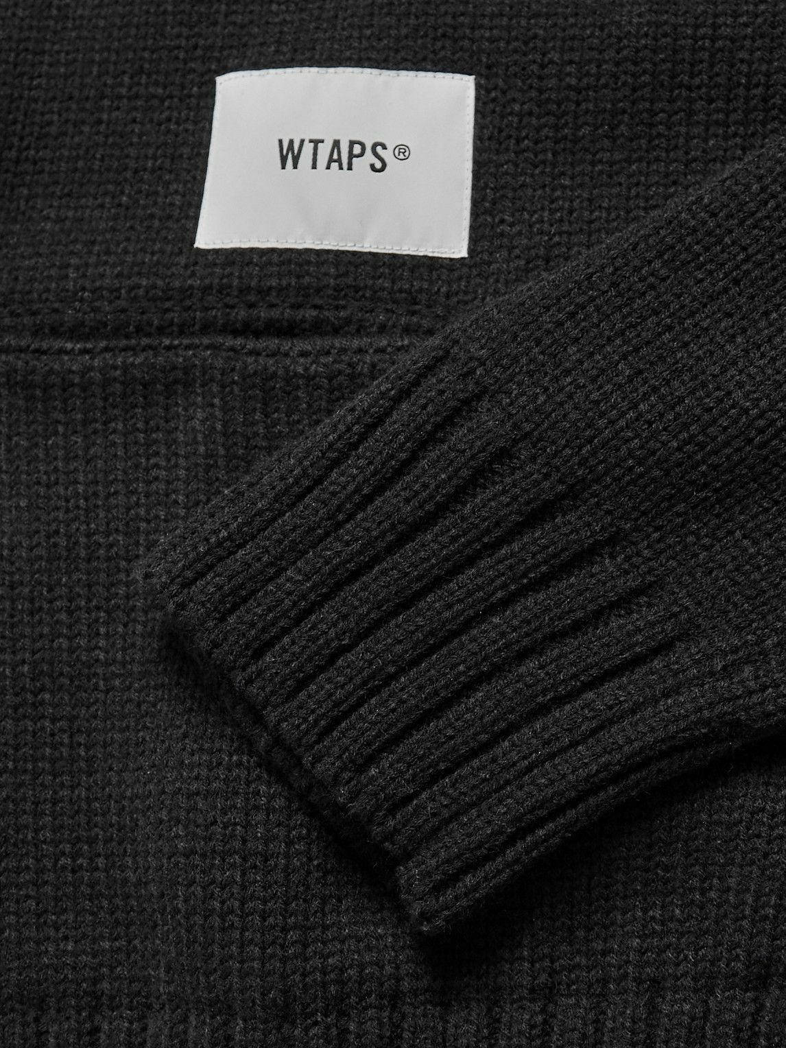 WTAPS - Palmer Knitted Zip-Up Cardigan - Black