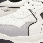 Valentino Men's Low Top Roman Stud Sneakers in WhtBlck&Ps