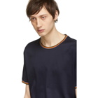 Paul Smith Navy Multi Stripe T-Shirt