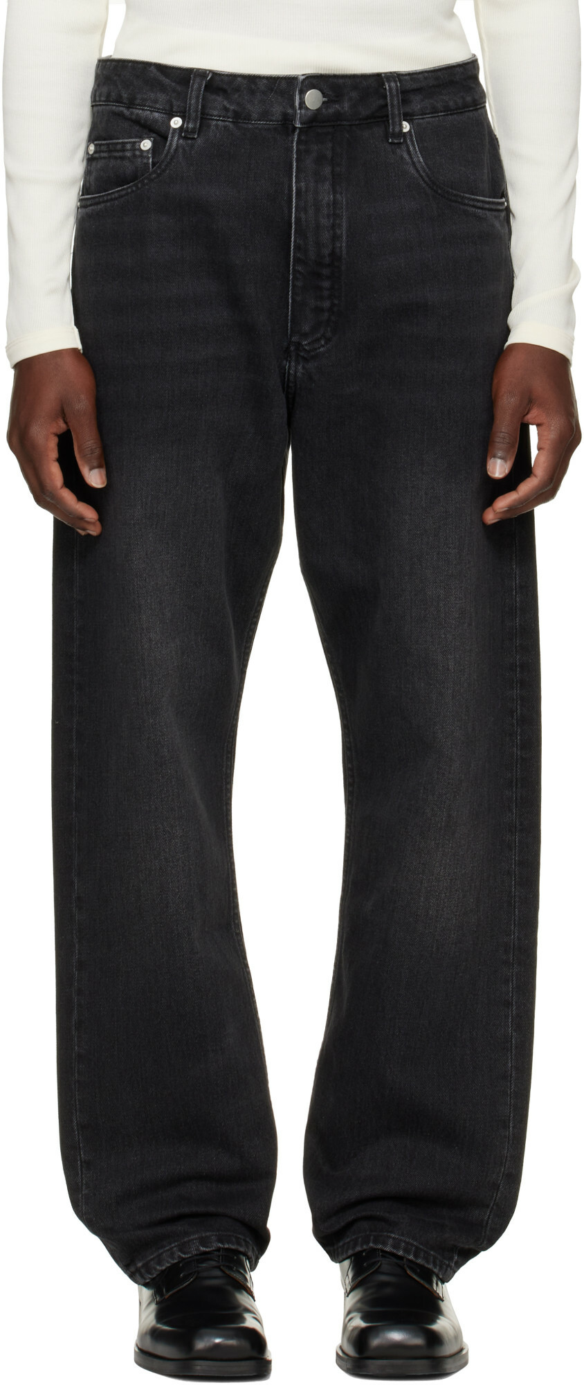 Studio Nicholson Black Riso Straight Leg Jeans
