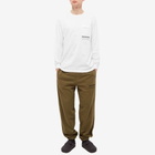 Maharishi Men's MILTYPE Long Sleeve Embroidery Pocket T-Shirt in White