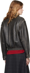 Dunst Black Drizzler Leather Jacket