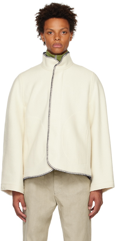 Photo: 3MAN White Blanket Jacket