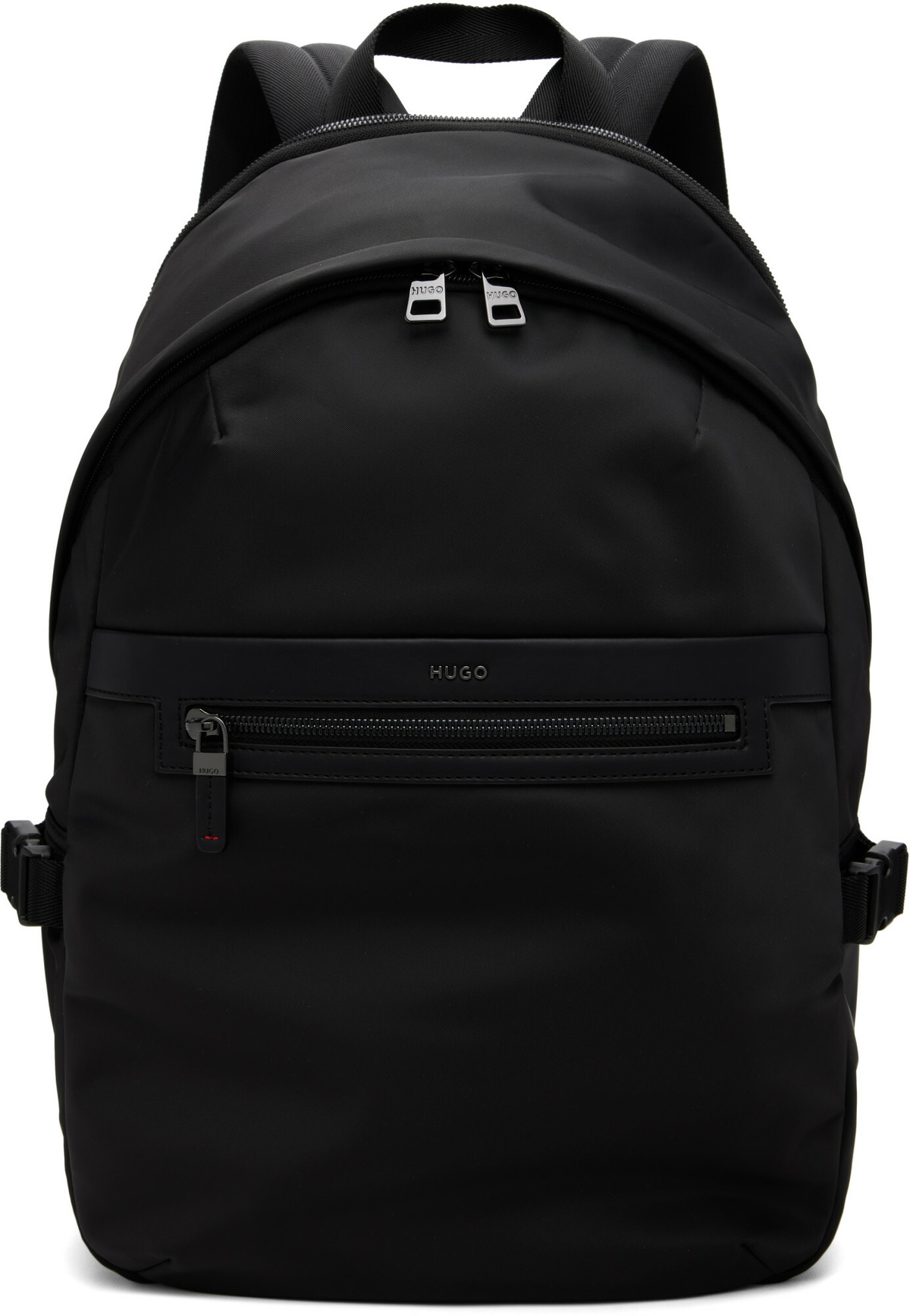 Hugo Black Twill Logo Lettering Backpack