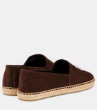 Tory Burch Double T suede espadrilles