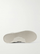 Omni - Lister Canvas-Trimmed Suede Slip-On Sneakers - Gray