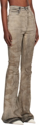 Rick Owens DRKSHDW Gray Temple Bolan Bootcut Jeans