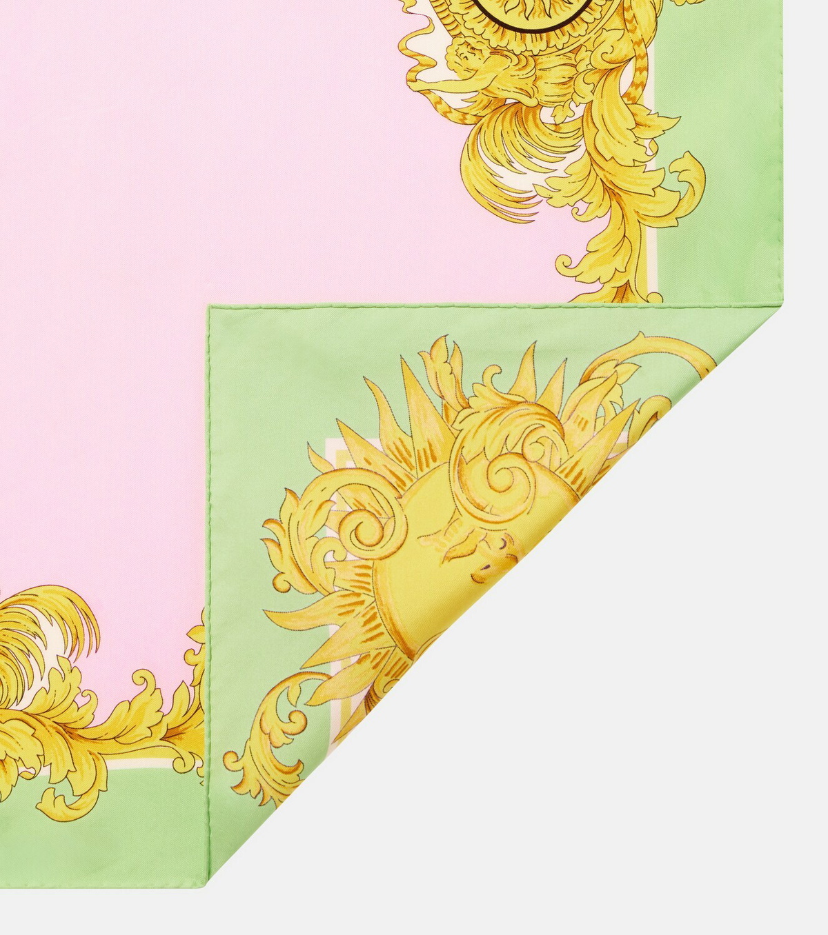 Versace Printed silk twill scarf