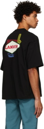 Lanvin Black Oversized Printed T-Shirt