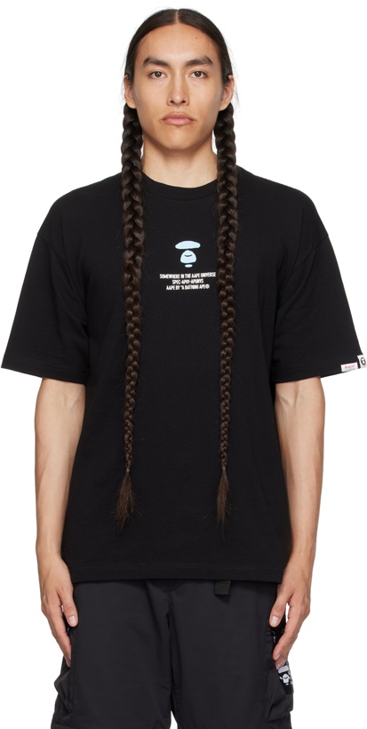 Photo: AAPE by A Bathing Ape Black Moonface T-Shirt