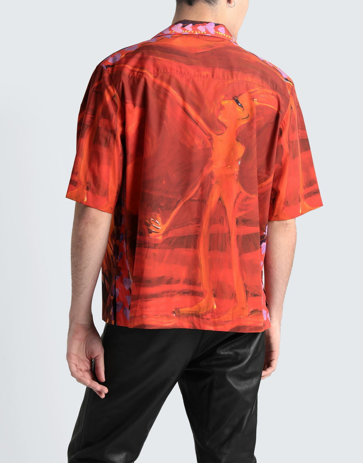 Givenchy Mens Shirt in Tomato red