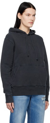 JW Anderson Black Embroidered Hoodie