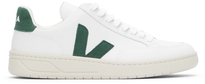 Photo: Veja White & Green V-12 Sneakers