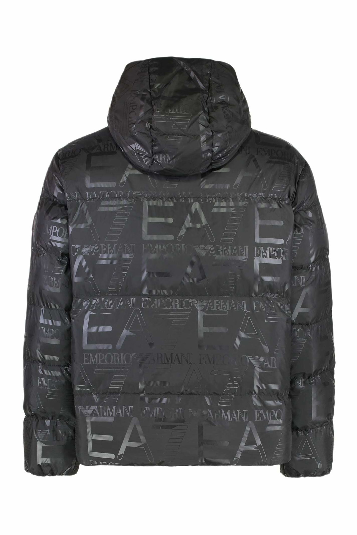 EA7 Hooded Full-zip Down Jacket
