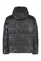 EA7 Hooded Full-zip Down Jacket