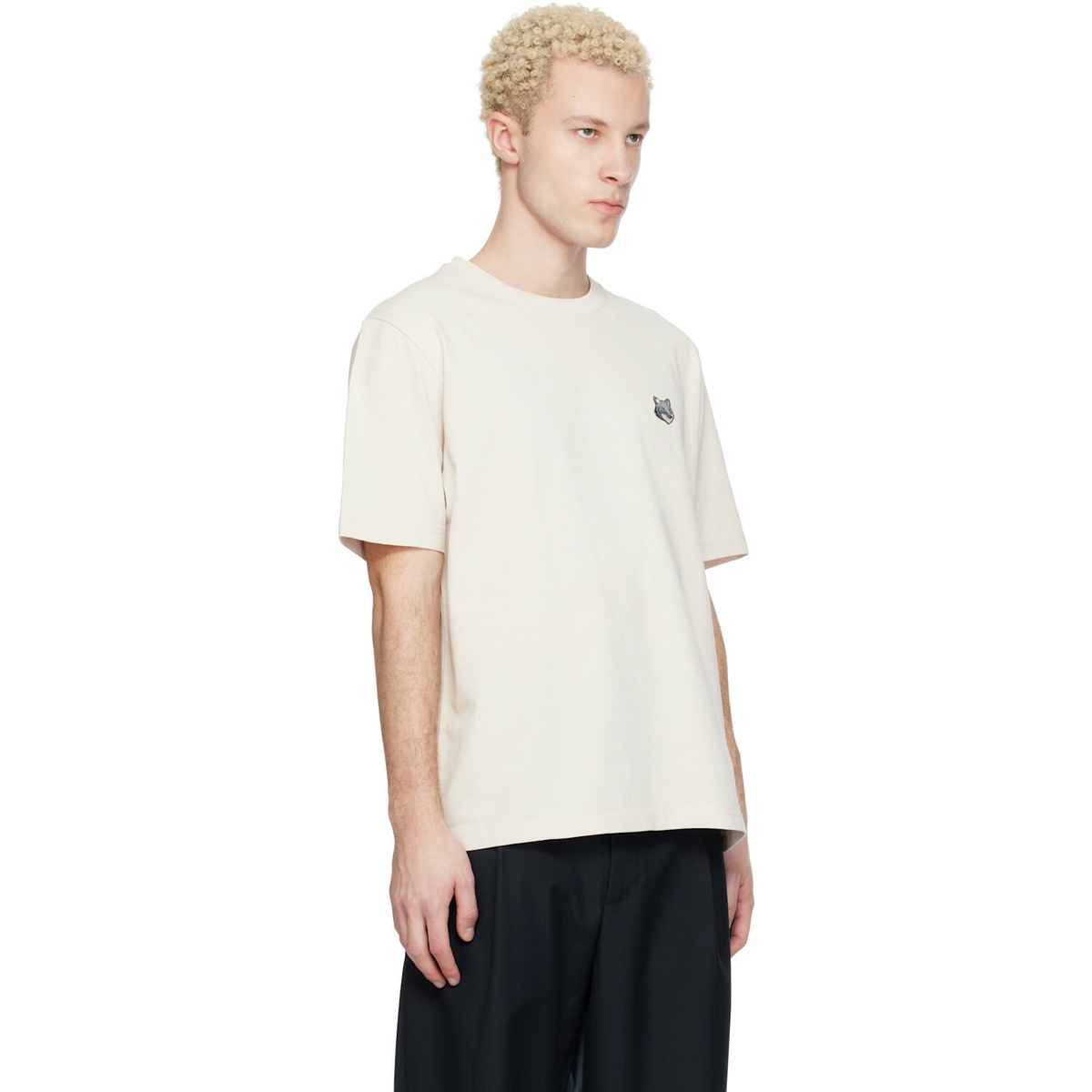 Maison Kitsuné Pink Fox Head Comfort T-shirt