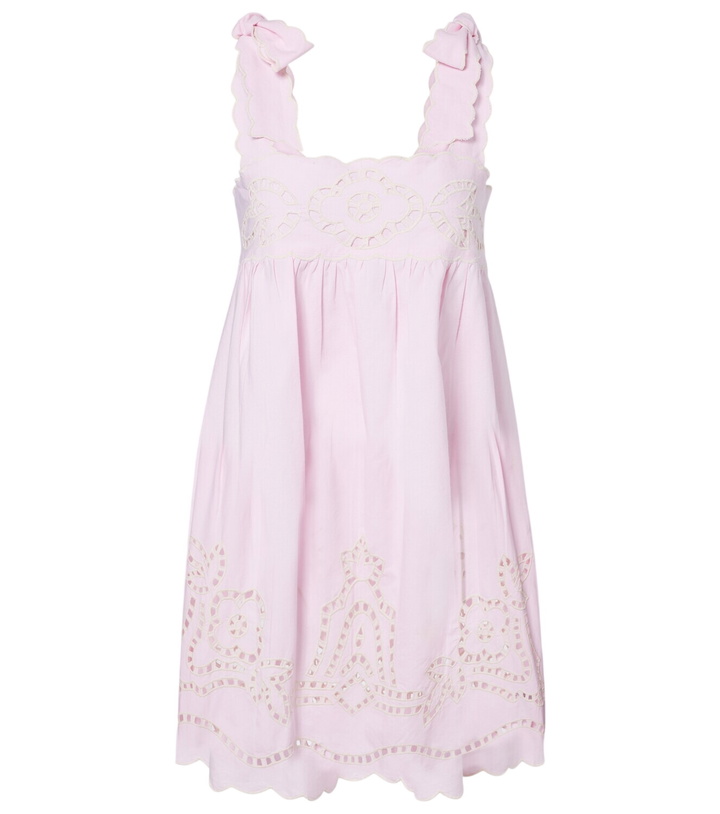 Photo: Juliet Dunn Broderie anglaise cotton minidress