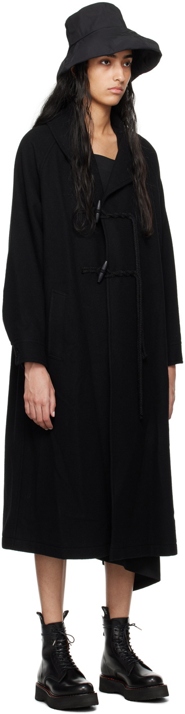 Y's Black Wool Coat