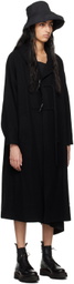 Y's Black Wool Coat