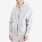 Champion Men's Reverse Weave Fleece Zip Hoodie in Grey