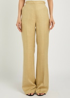 Gabriela Hearst Vesta Straight-leg Trousers Beige
