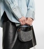 Frame - Rhinestone-embellished denim shirt