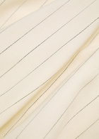 Anine Bing Lou Pinstriped Wide-leg Trousers Cream