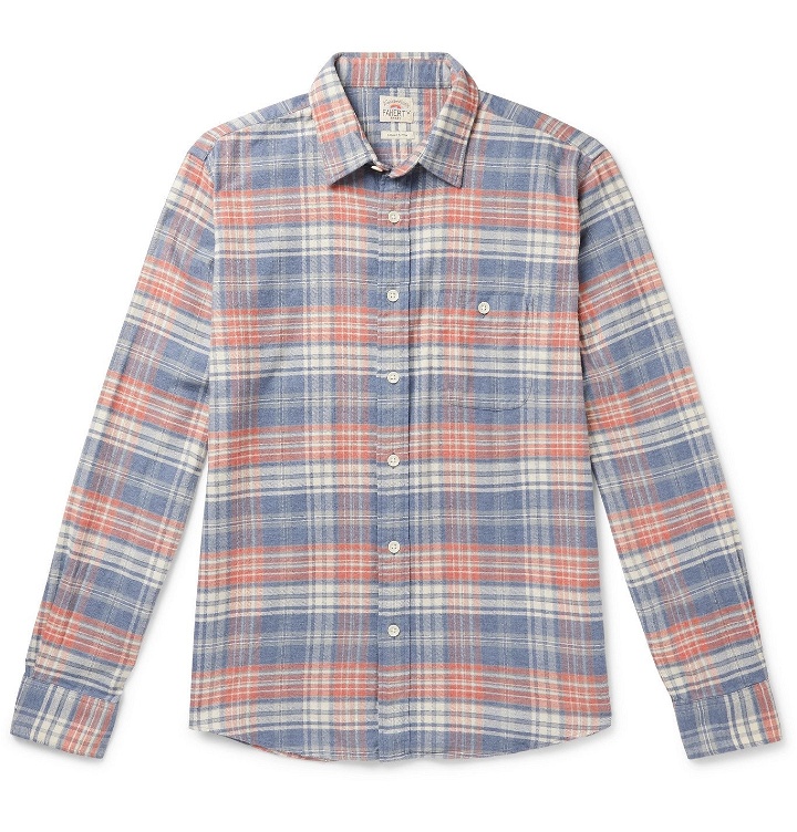 Photo: Faherty - Seaview Organic Cotton-Flannel Shirt - Multi