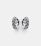 Roxanne First Super Duper 14kt white gold hoop earrings with diamonds