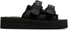 Suicoke Black MOTO-VPO Sandals
