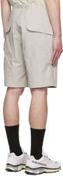 CCP Gray Pleated Pocket Shorts