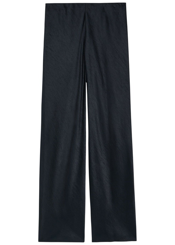 Photo: Vince Colette Wide-leg Satin Trousers Navy