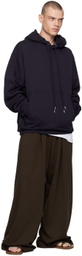 Dries Van Noten Navy Loose Fit Hoodie