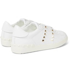 Valentino - Valentino Garavani Rockstud Untitled Leather Sneakers - Men - White