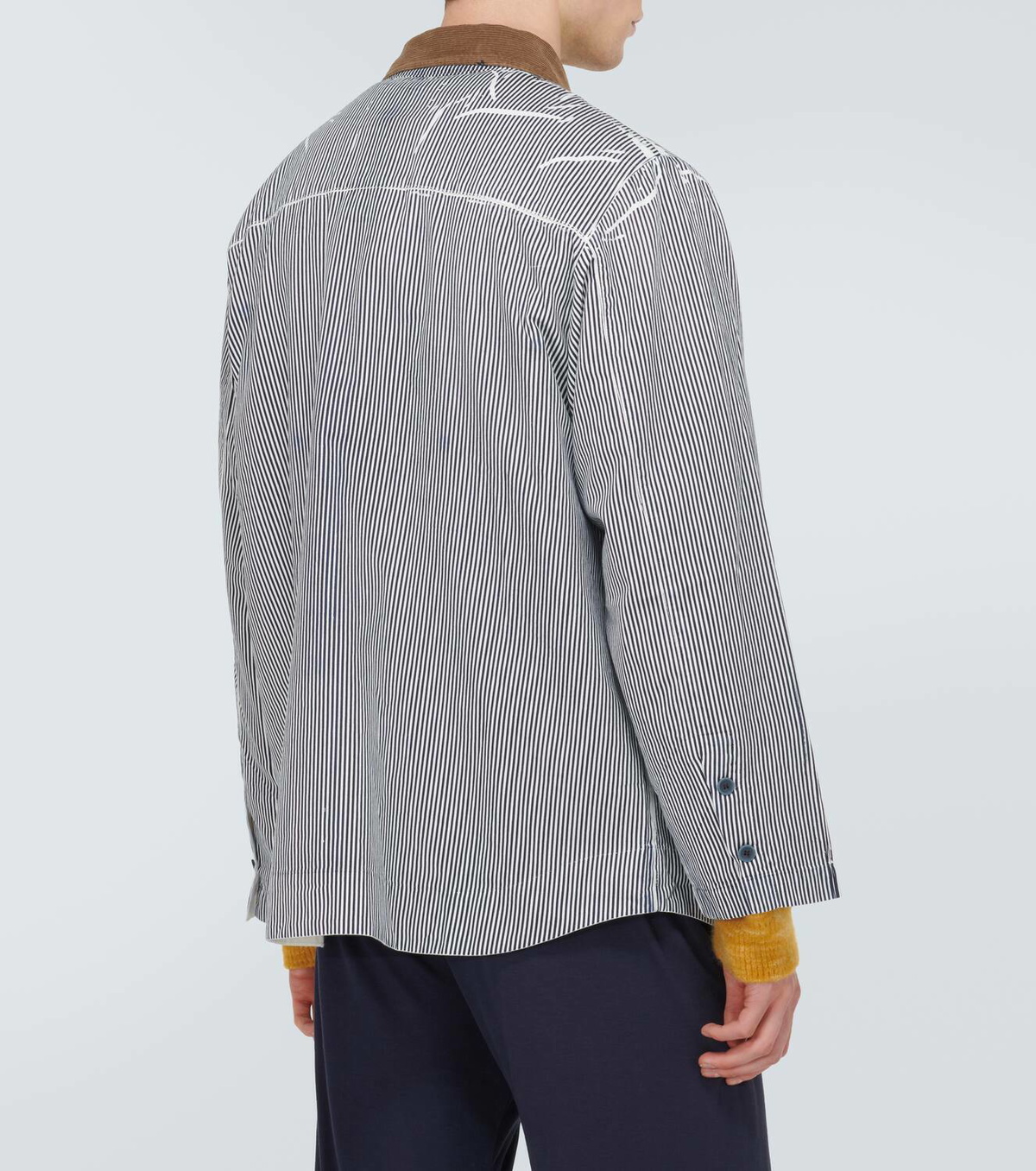 Ranra Galli striped cotton jacket